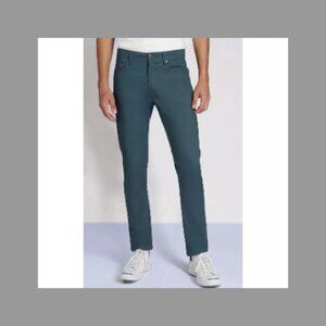 NWT  Jachs New York Mens Slim Fit 5 Pocket Twill Pants in Dark Teal 44 X 32